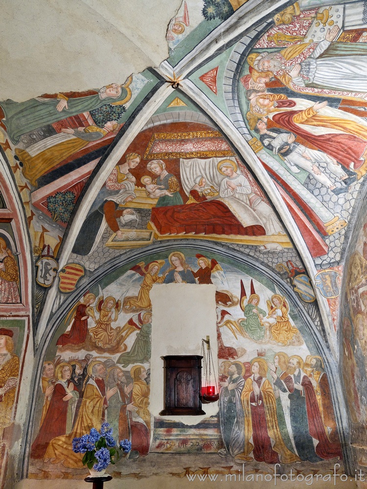 Cossato (Biella, Italy) - Frescoes in the Church of San Pietro